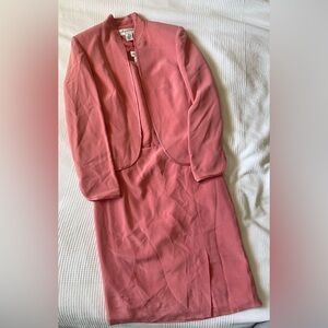 Jones New York Pink Suit sets of 3 ( suit,top and skirt)